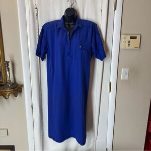 Vintage Liz Claiborne Blue Polo Shirt Dress